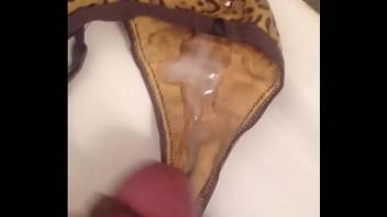 My cousin's used thong
